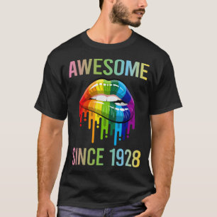 Colourful Lips - Awesome Since 1928 T-Shirt
