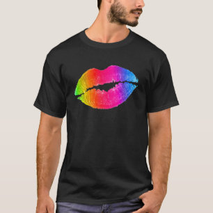 Colourful Lips Lipstick Makeup T-Shirt