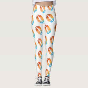 Colourful Lips Modern White #5 Leggings