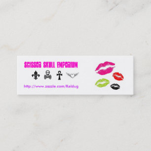 Colourful Lips & Symbols Card