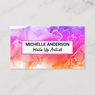 Colourful Liquid Background Business Card