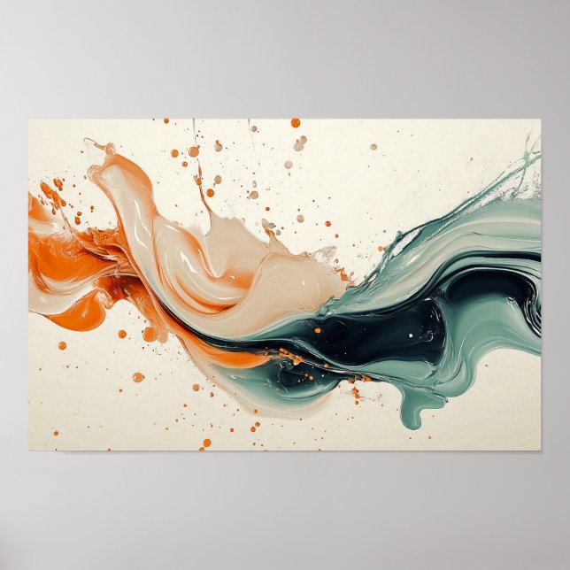 colourful liquid poster (Front)