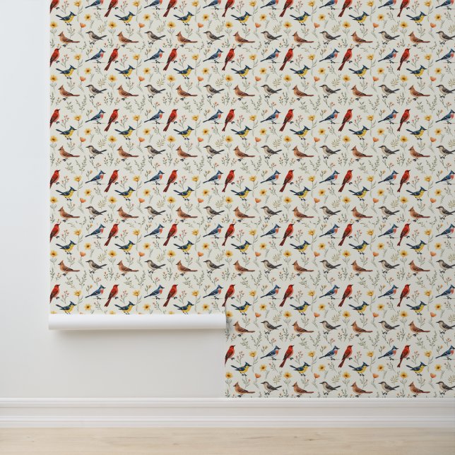 Colourful Little Birds Wallpaper (Application)