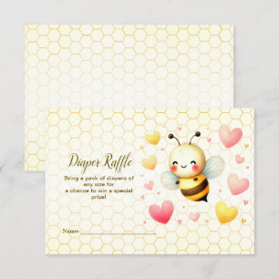 Colourful Little Honey Bee Baby Shower Cute Enclosure Card