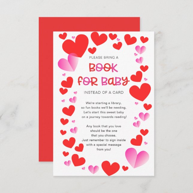 Colourful Little Sweetheart Book for Baby Enclosur Enclosure Card (Front/Back)