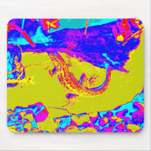 colourful lizard mousepad