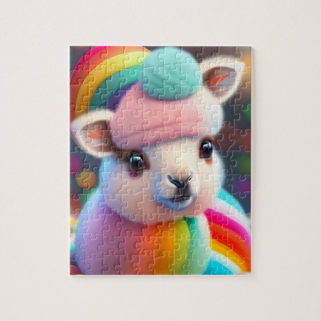 Colourful Llama Jigsaw Puzzle (Vertical)