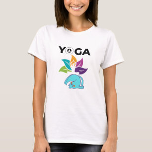 Colourful Lotus Balance with Feminine Yoga Vibes T-Shirt