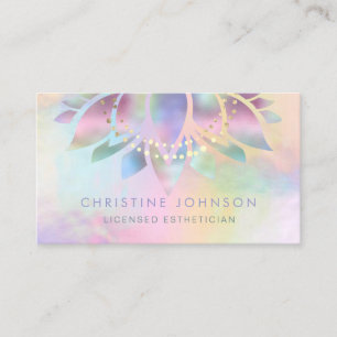 colourful lotus business card