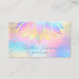 colourful lotus skincare beauty salon business card