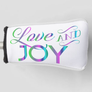 Colourful Love And Joy Golf Head Cover