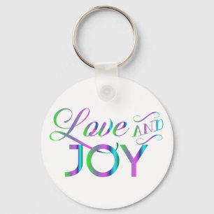 Colourful Love And Joy Key Ring