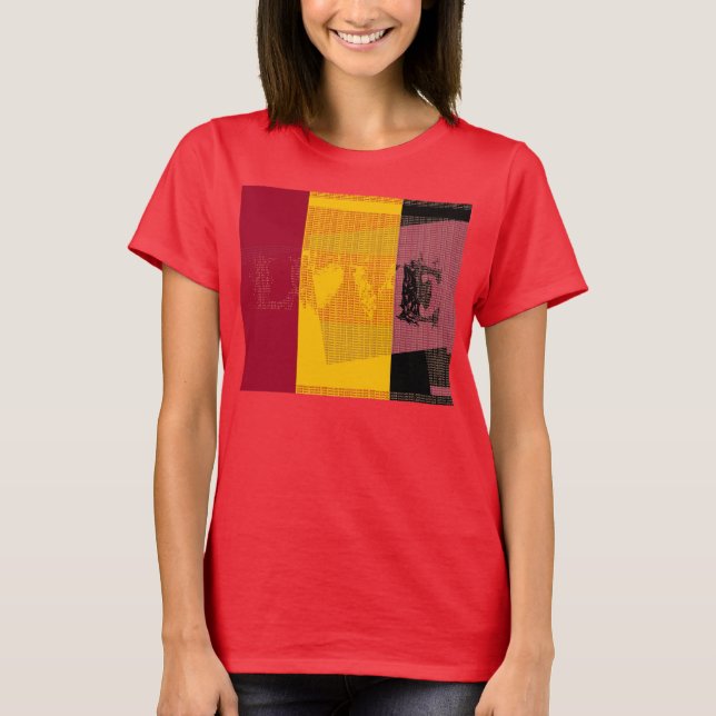 Colourful Love - Art Deco - T-shirt (Front)