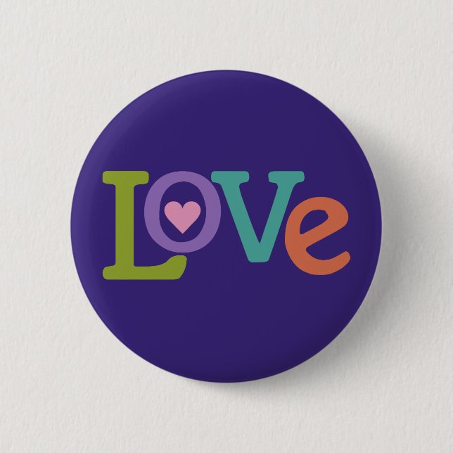 Colourful Love button (Front)