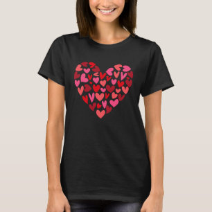 Colourful Love Heart Quote Valentine's Day  Romanc T-Shirt
