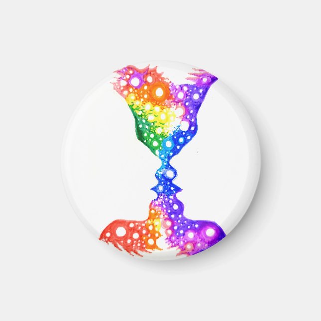 Colourful love magnet (Front)