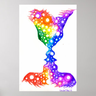 Colourful love poster