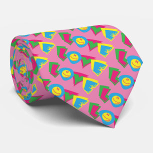 Colourful love sign tie