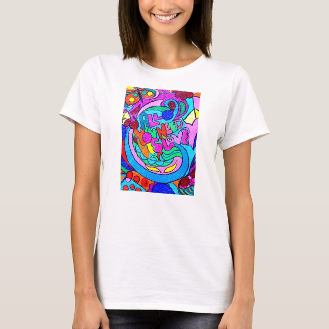 colourful love teeshirt T-Shirt (Front)