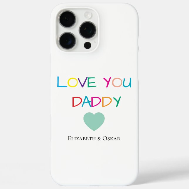 Colourful "Love You Daddy"  – Fun & Heartfelt Gift Case-Mate iPhone Case (Back)