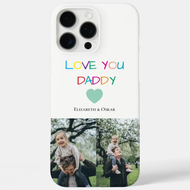 Colourful "Love You Daddy"  – Fun & Heartfelt Gift Case-Mate iPhone Case (Back)
