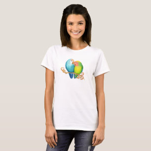 Colourful Lovebirds Tshirt