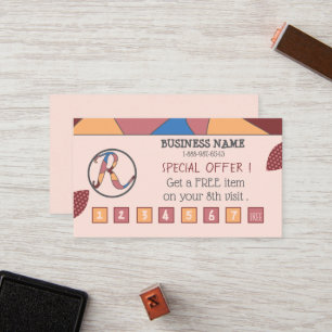 Colourful Loyalty Card with Logo