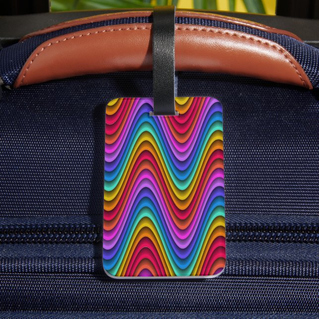 Colourful  luggage tag (Back Insitu 4)