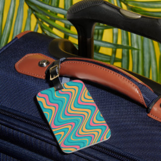 colourful luggage tag
