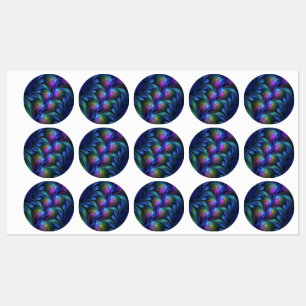 Colourful Luminous Abstract Blue Pink Green Fracta