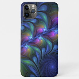 Colourful Luminous Abstract Blue Pink Green Fracta Case-Mate iPhone Case