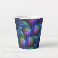 Colourful Luminous Abstract Blue Pink Green Fracta