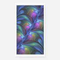 Colourful Luminous Abstract Blue Pink Green Fracta