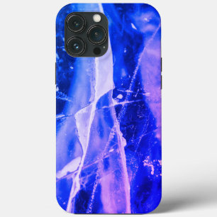 Colourful Luminous Abstract Blue White Navy iPhone 13 Pro Max Case