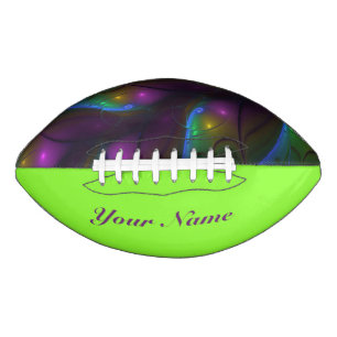 Colourful Luminous Abstract Modern Fractal Art Football