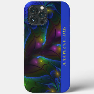 Colourful Luminous Abstract Modern Fractal Art Nam iPhone 13 Pro Max Case
