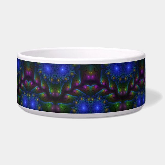 Colourful Luminous Abstract Modern Trippy Fractal (Front)