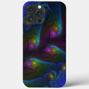 Colourful Luminous Abstract Modern Trippy Fractal iPhone 13 Pro Max Case