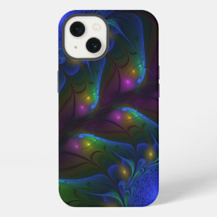 Colourful Luminous Abstract Modern Trippy Fractal iPhone 13 Case