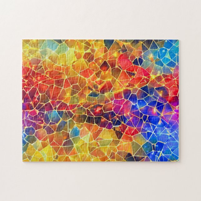 Colourful & Luminous Mosaic Jigsaw Puzzle (Horizontal)