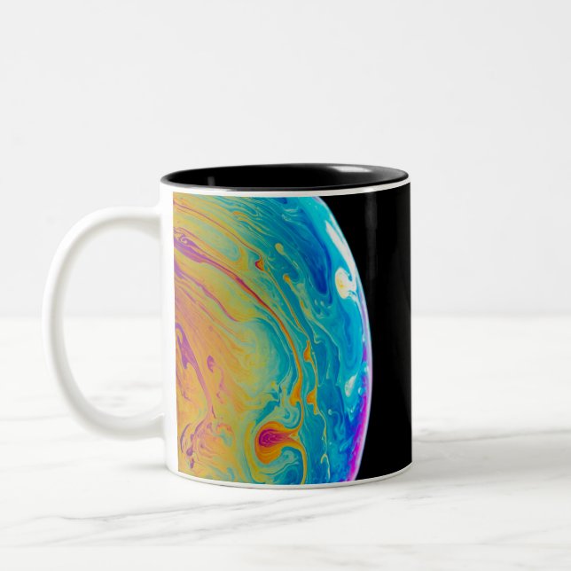 Colourful Lunar Pics Cool Moon Images Creative Moo Two-Tone Coffee Mug (Left)