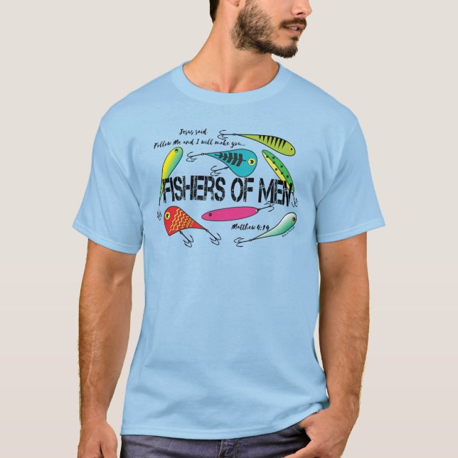 Colourful Lures | Fishers of Men Christian Shirt (Front)