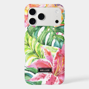 Colourful Lush tropical floral land