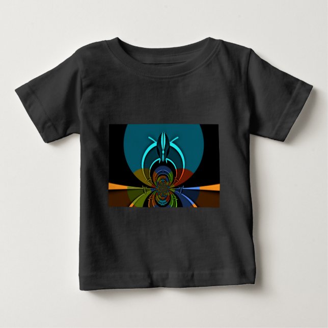 Colourful Maasai Shield Design Baby T-Shirt (Front)