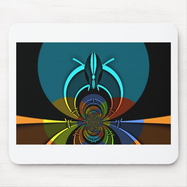 Colourful Maasai Shield Design Mouse Pad (Front)