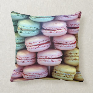 Colourful macaron macaroons sweet pillow cushion