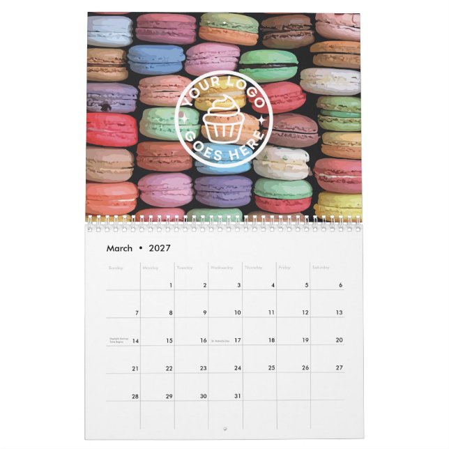 Colourful Macaron Painting Calendar (Mar 2027)