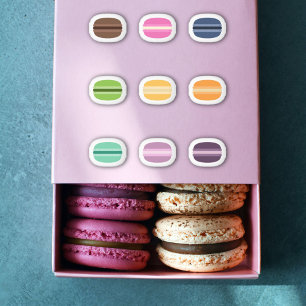 Colourful Macaron Set Stickers