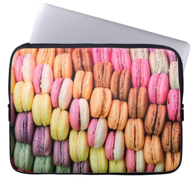 Colourful Macaroons Laptop Sleeve (Front)
