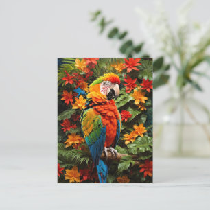 Colourful Macaw Bird Postcard